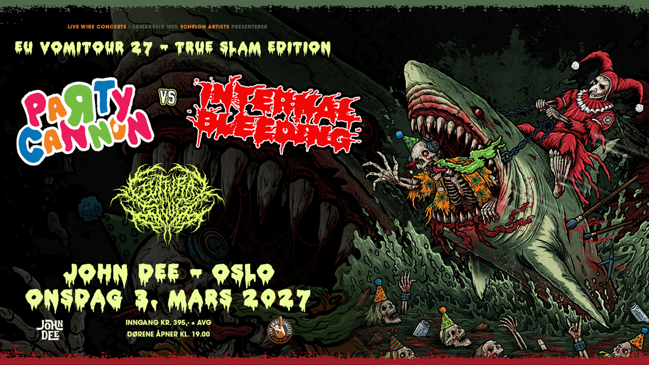 Party Cannon + Internal Bleeding: EU Vomitour 2027