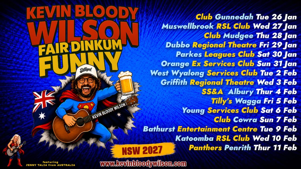 KEVIN BLOODY WILSON - Griffith NSW
