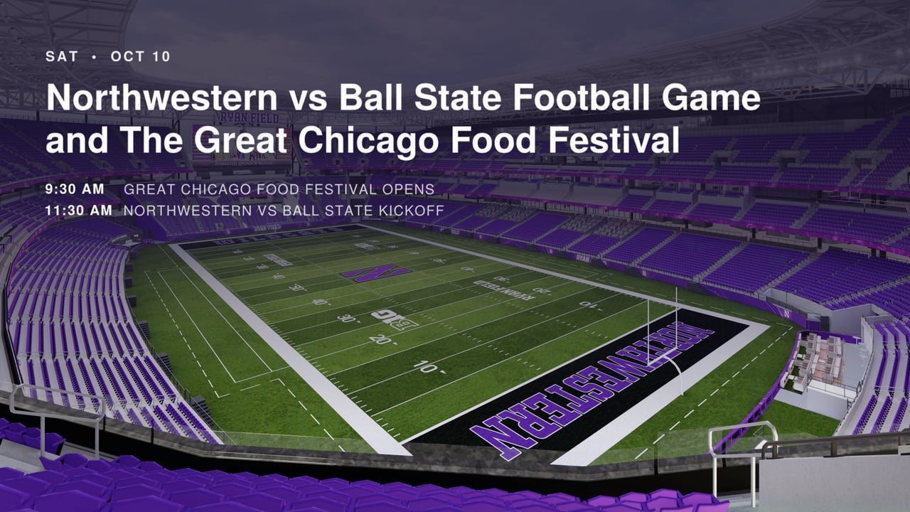 New Ryan Field Game Day Experience Featuring Northwestern v Ball State