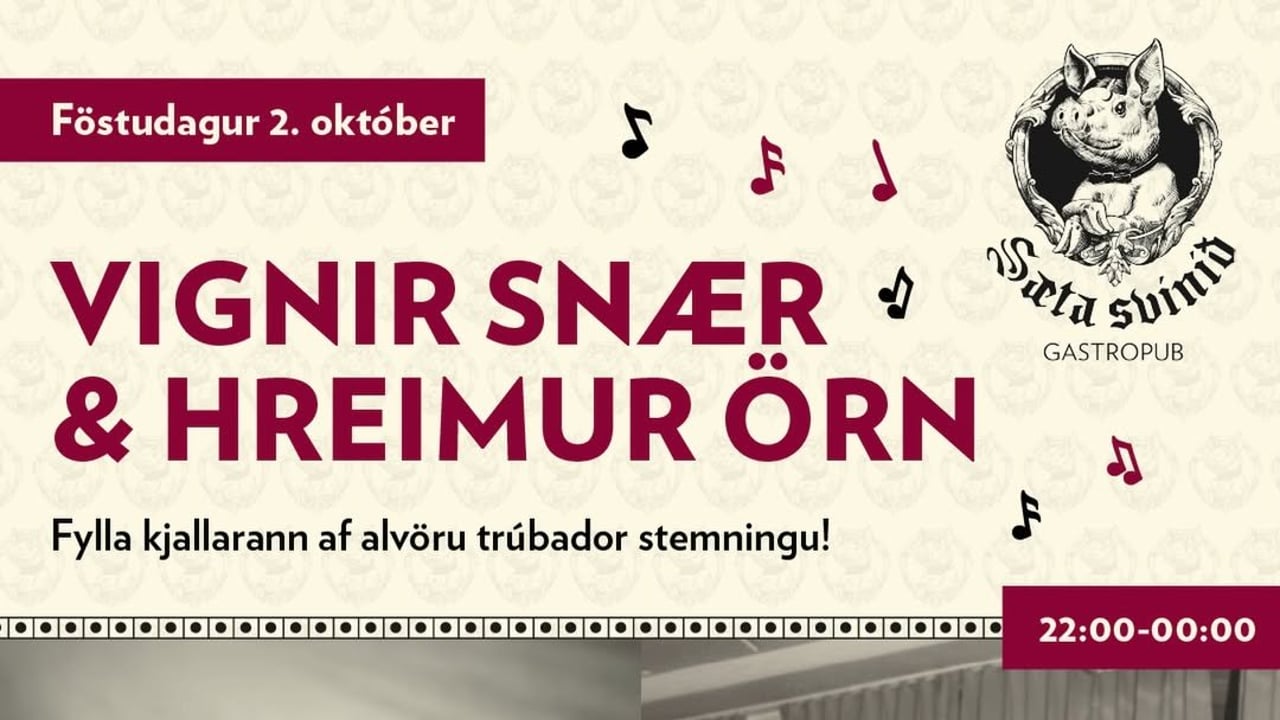 Hreimur & Vignir í kjallaranum á Sæta Svíninu