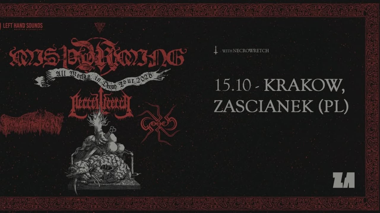 Misthyrming | All Worlds in Decay Tour 2026 | 15/10/2026 | Kraków, Klub Zaścianek