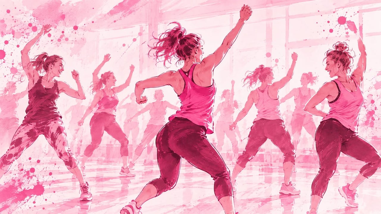 Bleikur Zumba tími með Lilju Björk
