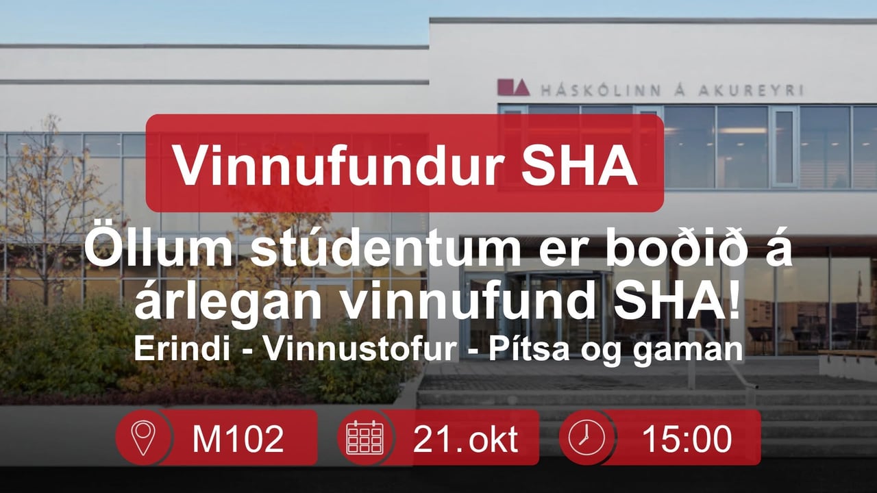 Vinnufundur SHA 2026