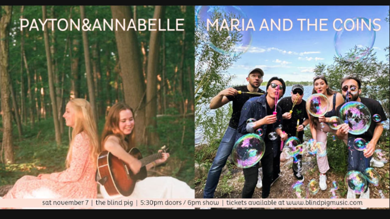 Michigan Twang: Americana & Country Music Showcase   , Payton & Annabelle, Maria and the Coins