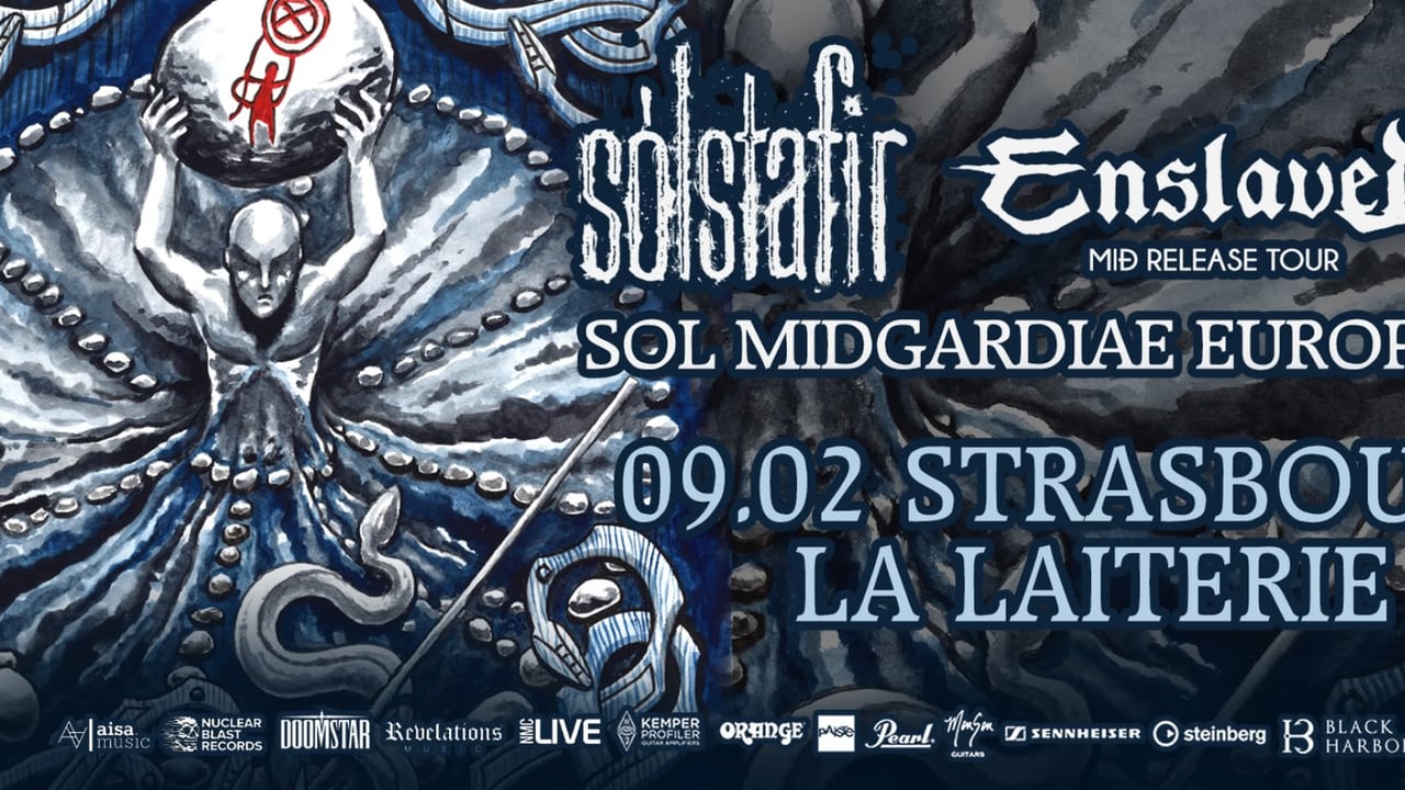 ENSLAVED & SOLSTAFIR + Gaahls Wyrd - Strasbourg- La Laiterie 