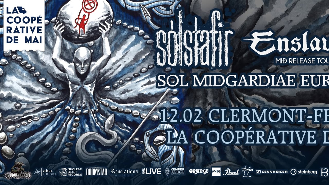 SOLSTAFIR & ENSLAVED - GAALHS WYRD en concert à Clermont-Ferrand / La Coopérative de Mai