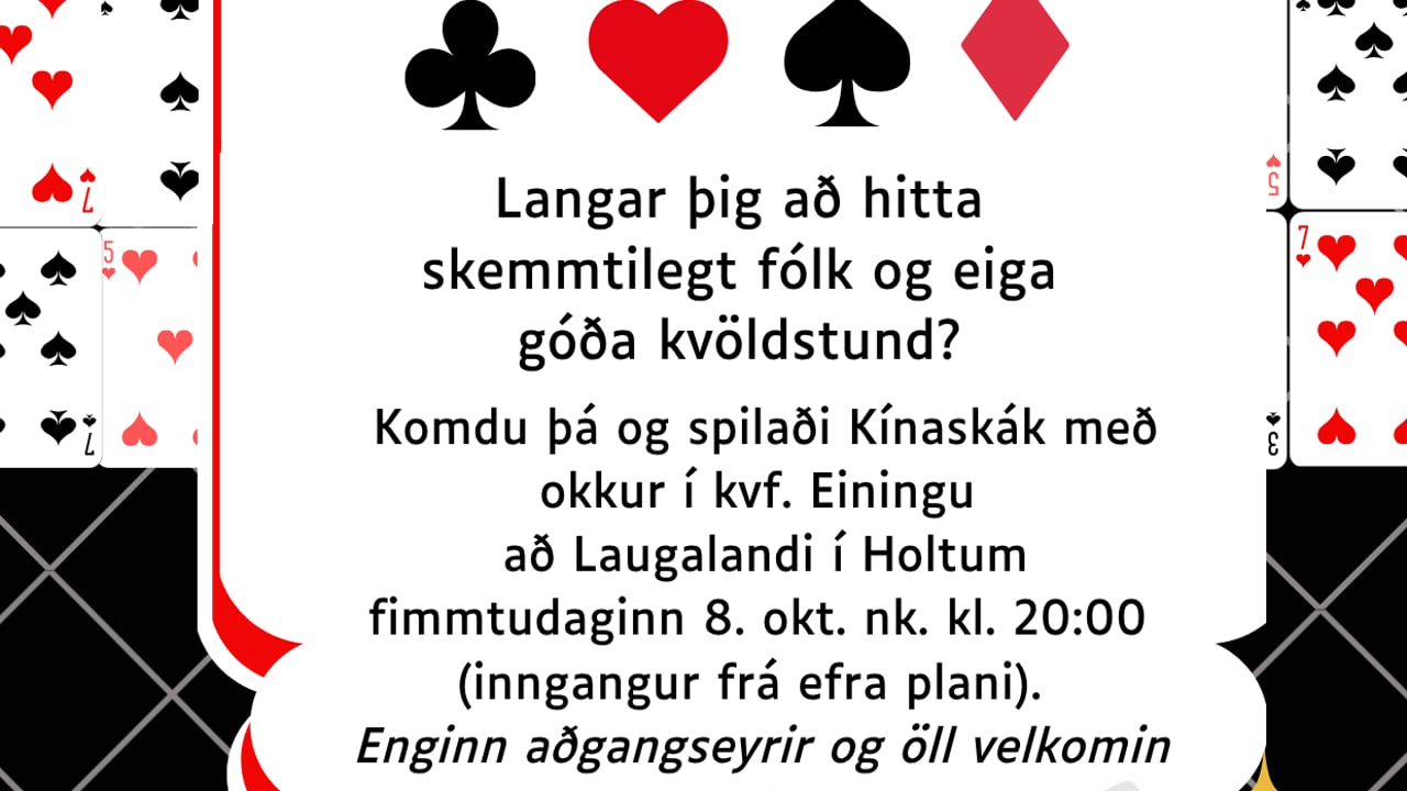 Spilakvöld – Kínaskák