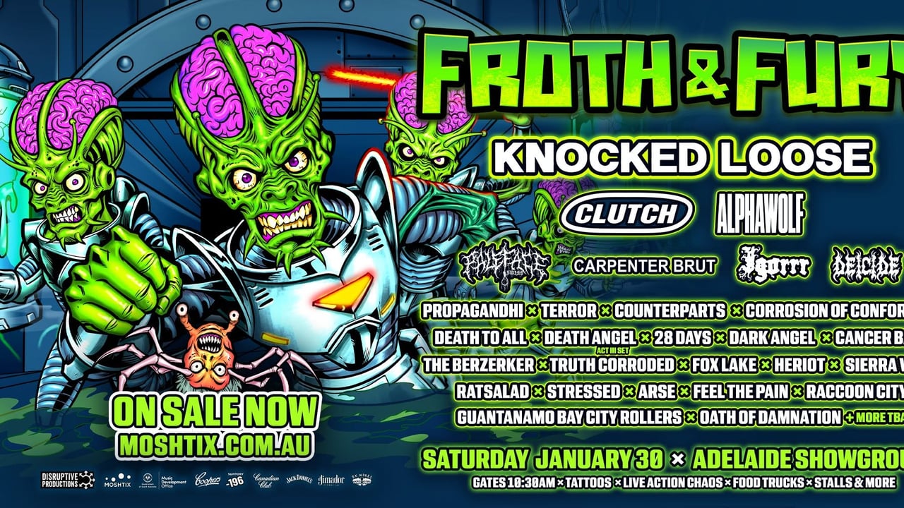 Froth & Fury Festival 2027 - Sat Jan 30 Adelaide Showground