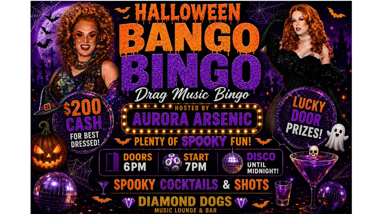 Halloween Bango Bingo - Drag Music Bingo 31St October