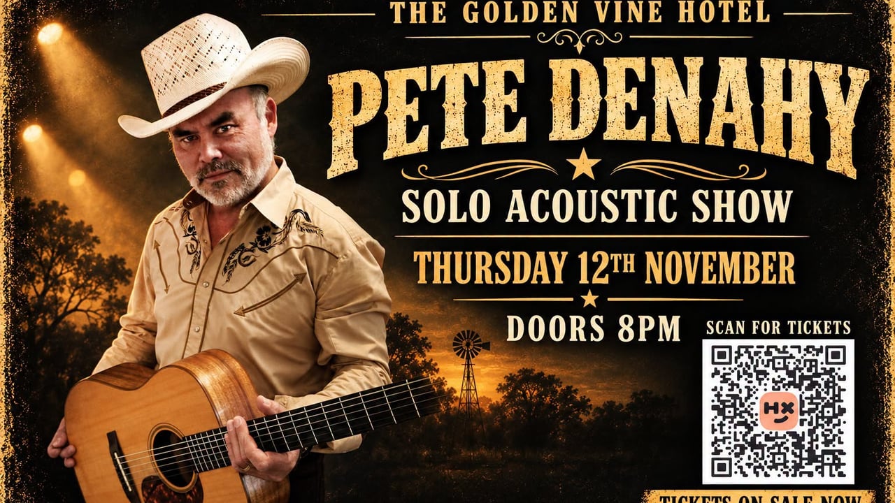 Pete Denahy Live at The Golden Vine Hotel Bendigo