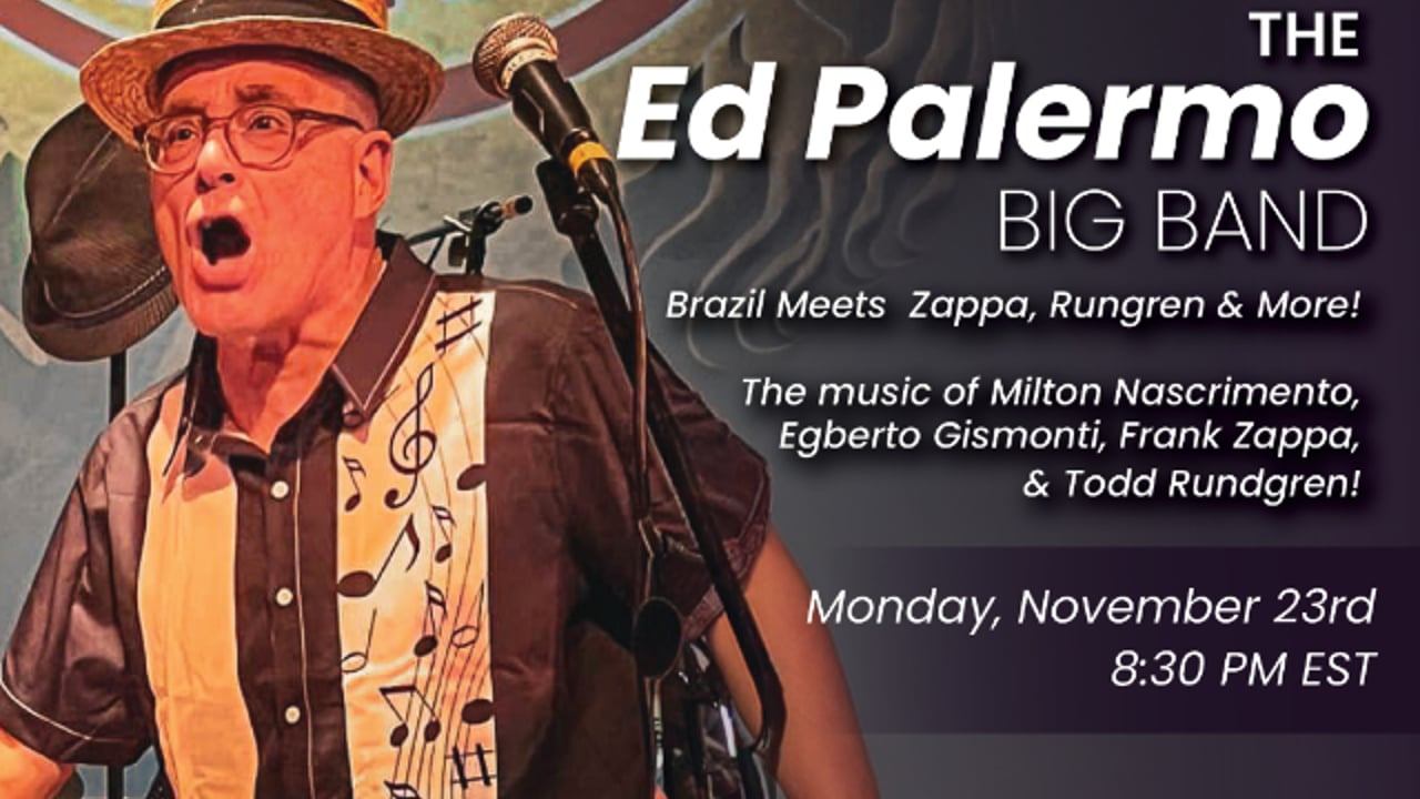 ED GETS A BRAZILIAN to sing with the band, The music of Milton Nascimento, Egbert Gismonti, Frank Zappa and Todd Rundgren