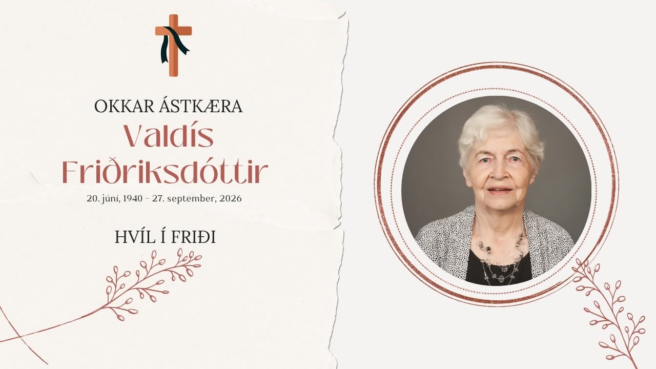 Valdís Friðriksdóttir | Útför frá Ísafjarðarkirkju