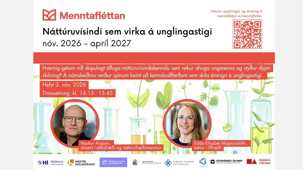 Náttúruvísindi sem virka á unglingastigi