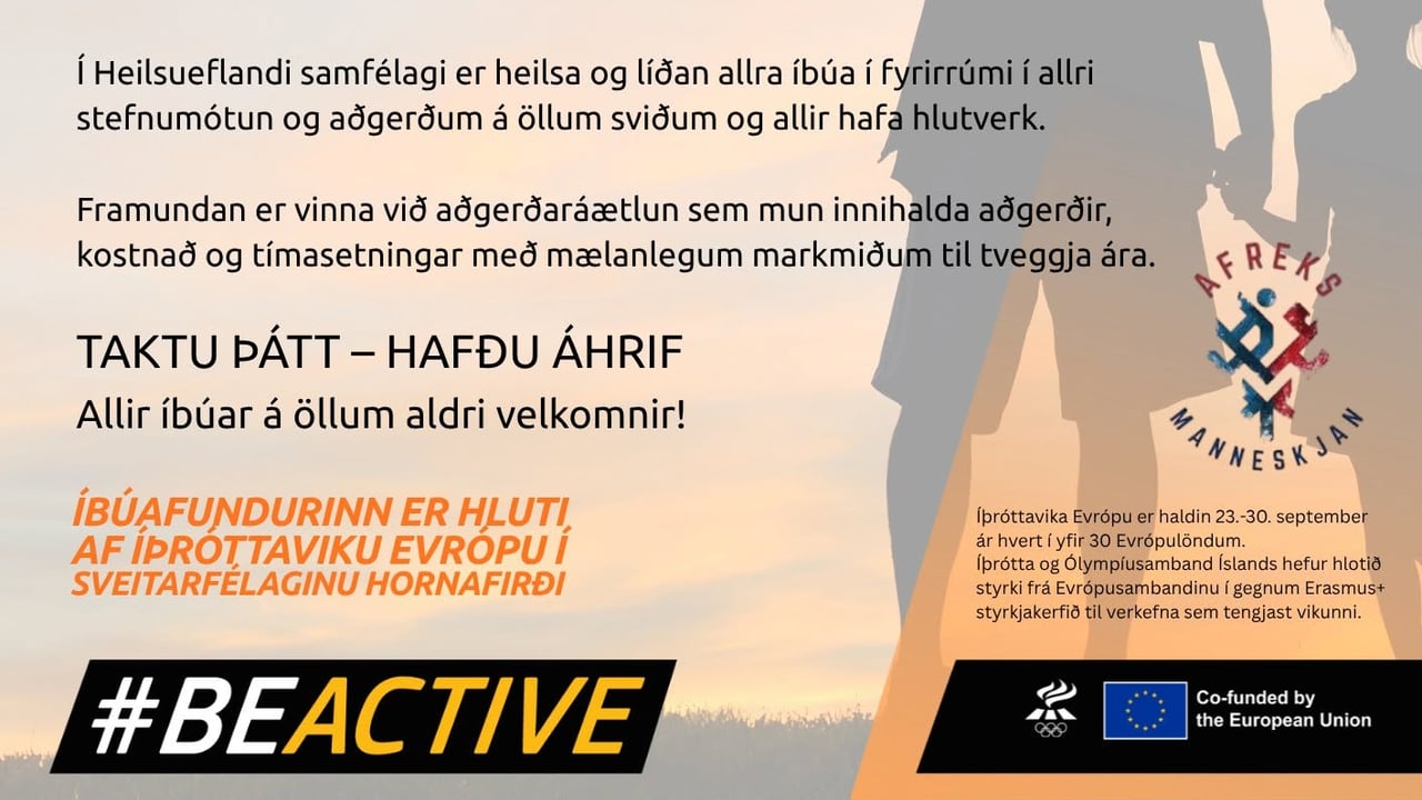 Hvernig líður þér eftir 3 ár? - íbúafundur og vinnustofa