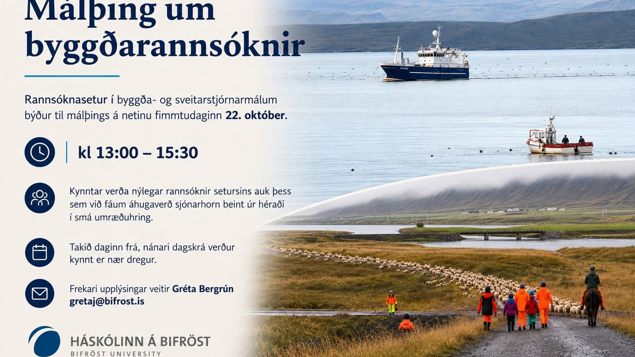 Málþing Rannsóknarseturs í byggða- og sveitarstjórnarmálum
