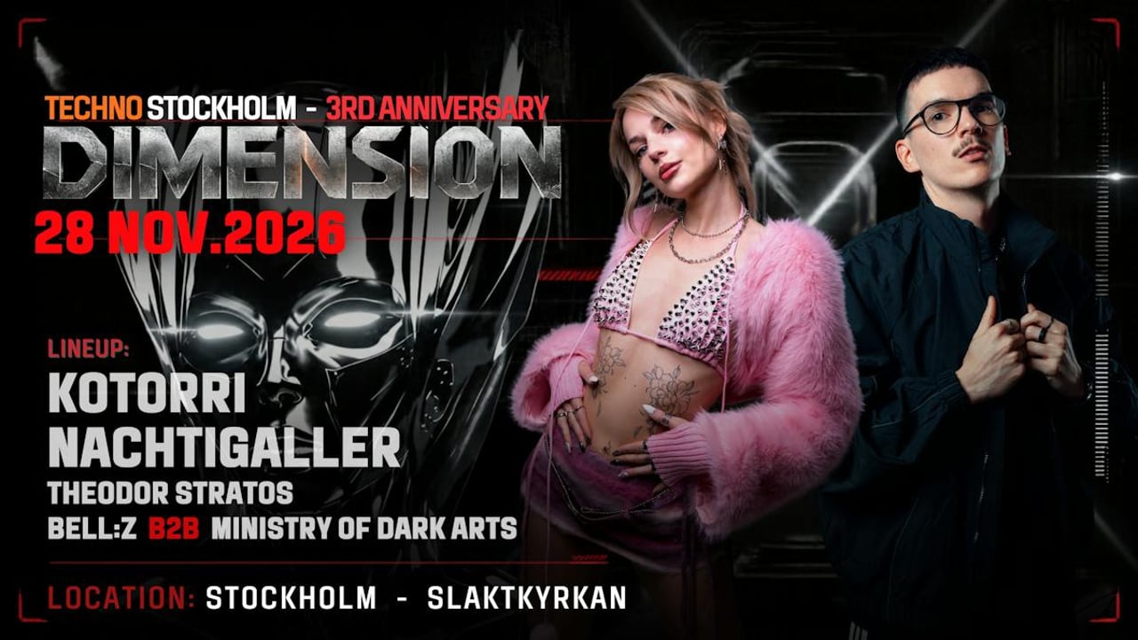 DIMENSION - TECHNO STOCKHOLM - 3RD ANNIVERSARY 