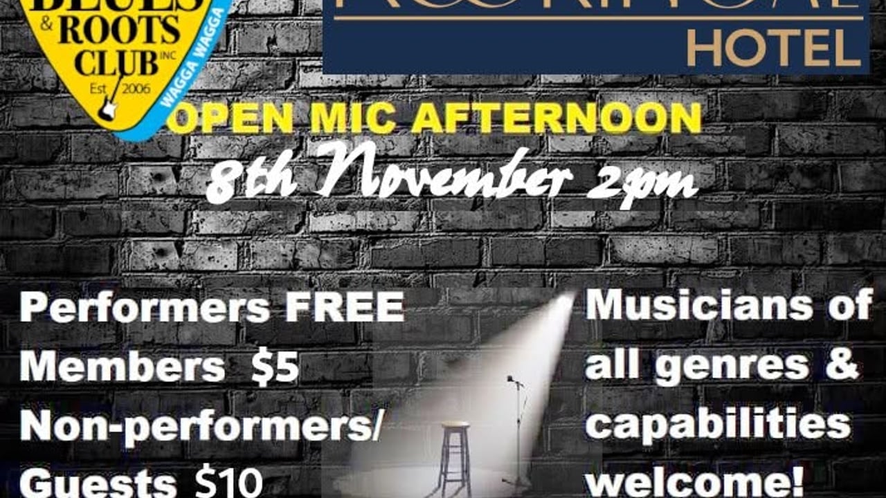 Bidgee Blues & Roots Club November Open Mic Afternoon 