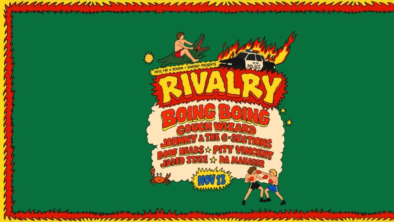Rivalry ft. Boing Boing • Couch Wizard + More - Byron Bay