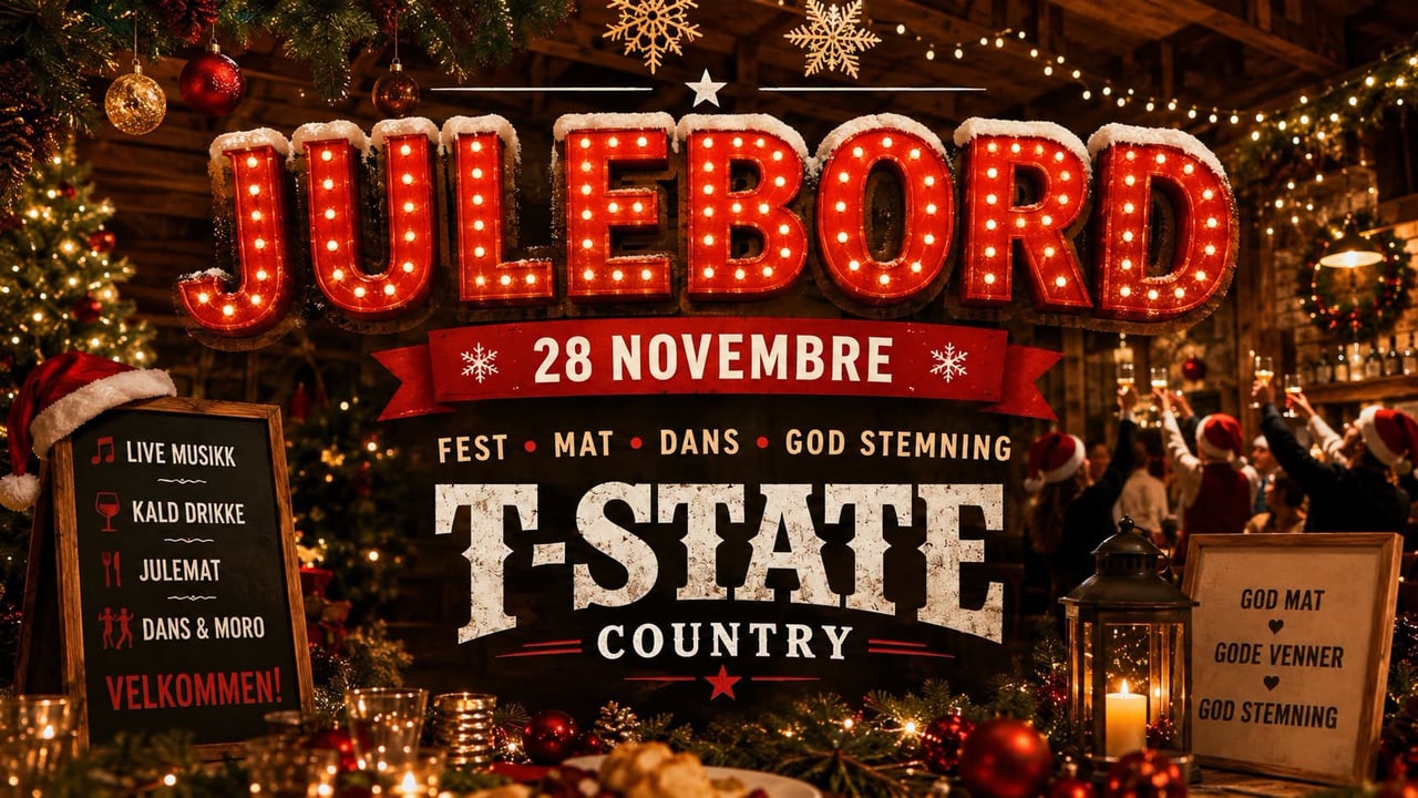 Julebord med T.State Country 