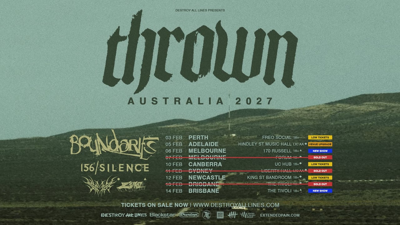 𝐍𝐄𝐖 𝐒𝐇𝐎𝐖 | Thrown Aus Tour 2027 with Boundaries // Melbourne 18+ 