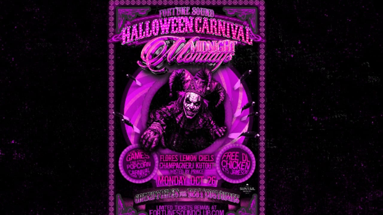 Fortune Sound Halloween Carnival at Midnight Mondays