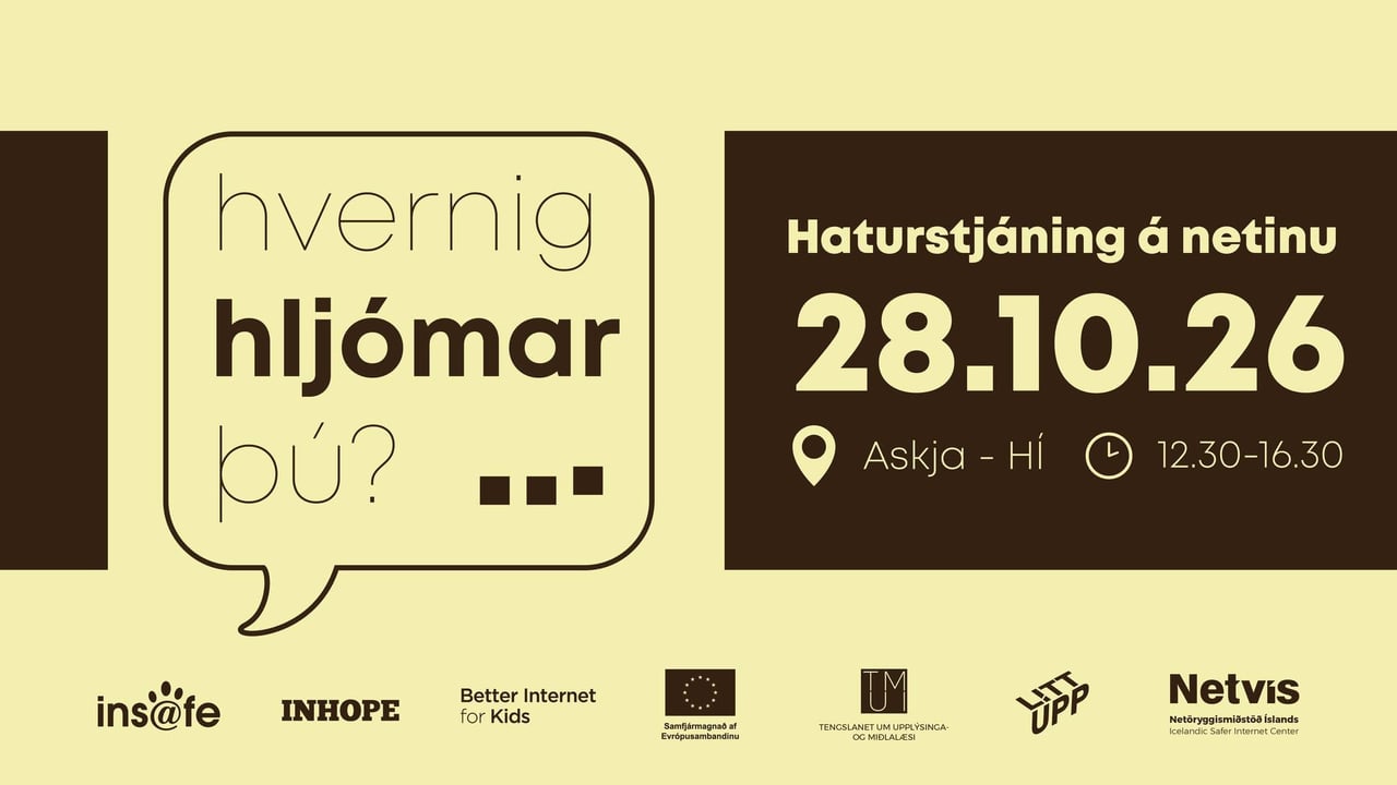 Opið málþing: Hvernig hljómar þú? - Haturstjáning á netinu