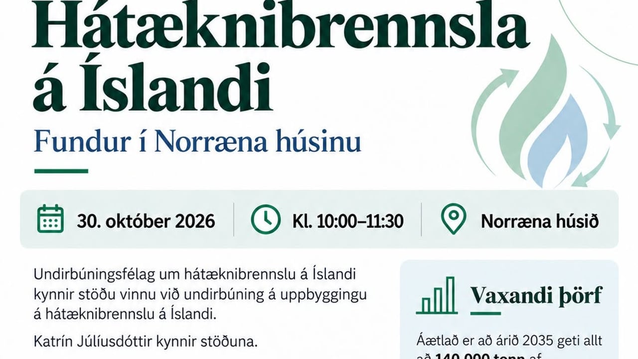 Hátæknibrennsla - Fundur í Norræna húsinu