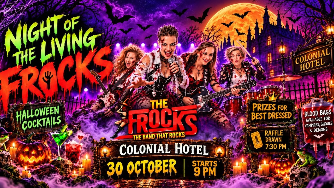 Night Of The Living Frocks at The Colonial Hotel 9PM