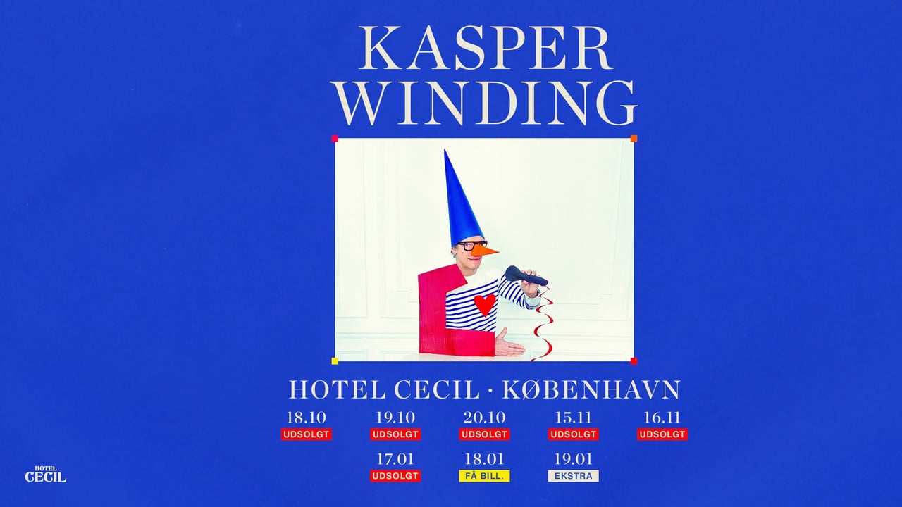 UDSOLGT! Kasper Winding | Hotel Cecil, København [ekstrakoncert]