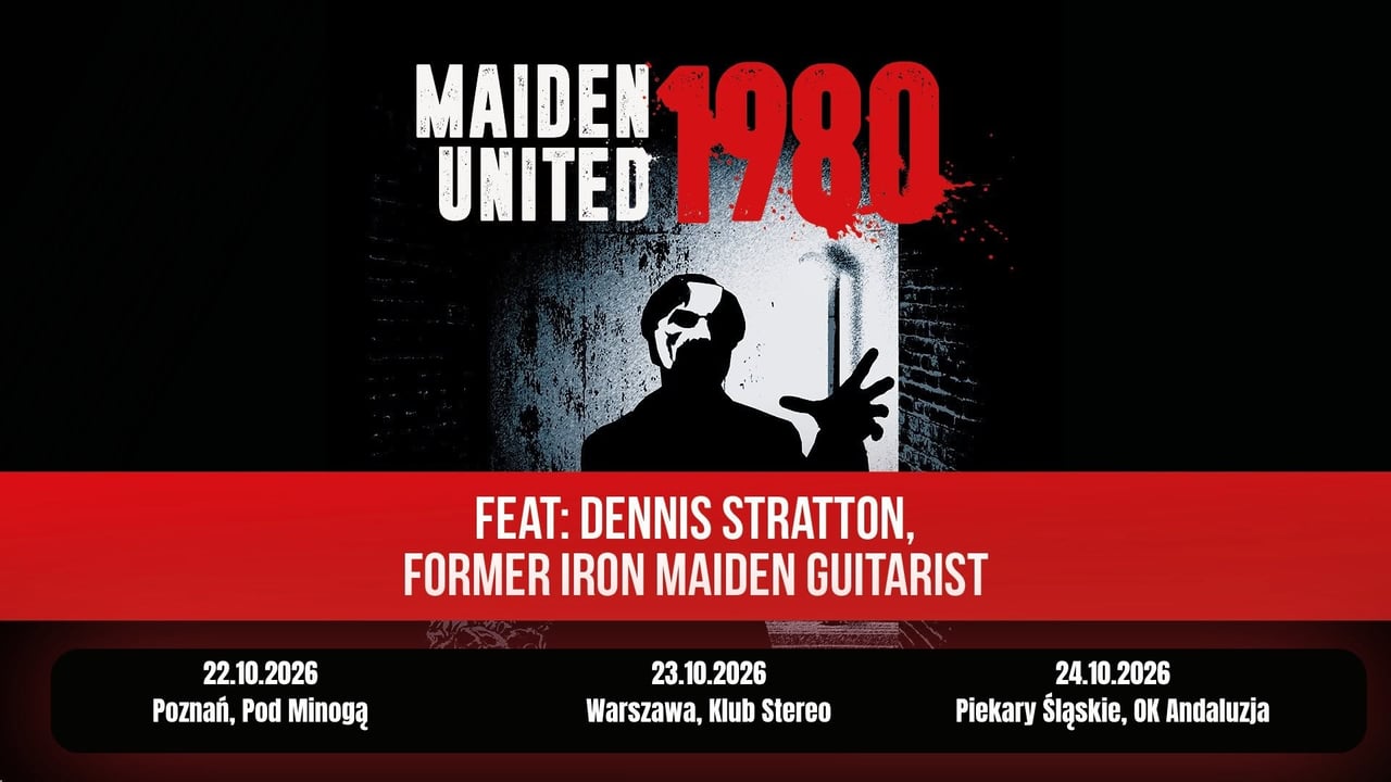 MAIDEN uniteD – feat Denis Stratton (ex Iron Maiden) - 22.10.2026 – Poznań, Pod Minogą