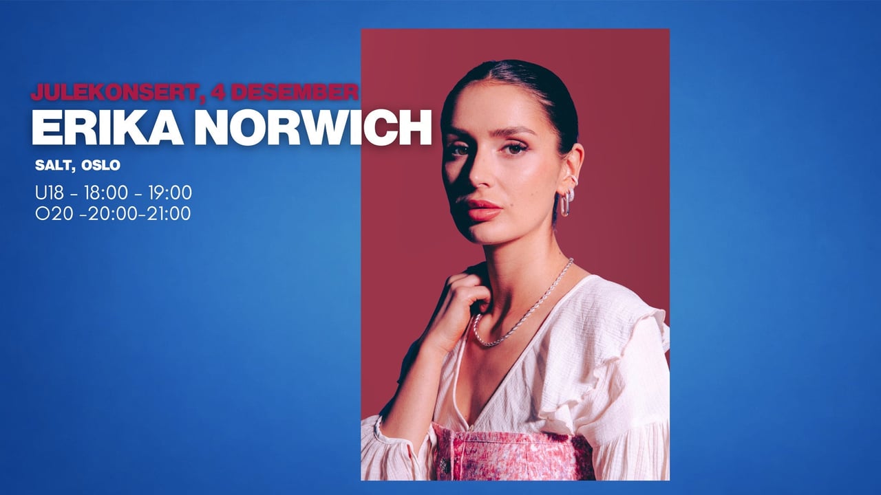 Julekonsert med Erika Norwich (20 årsgrense)