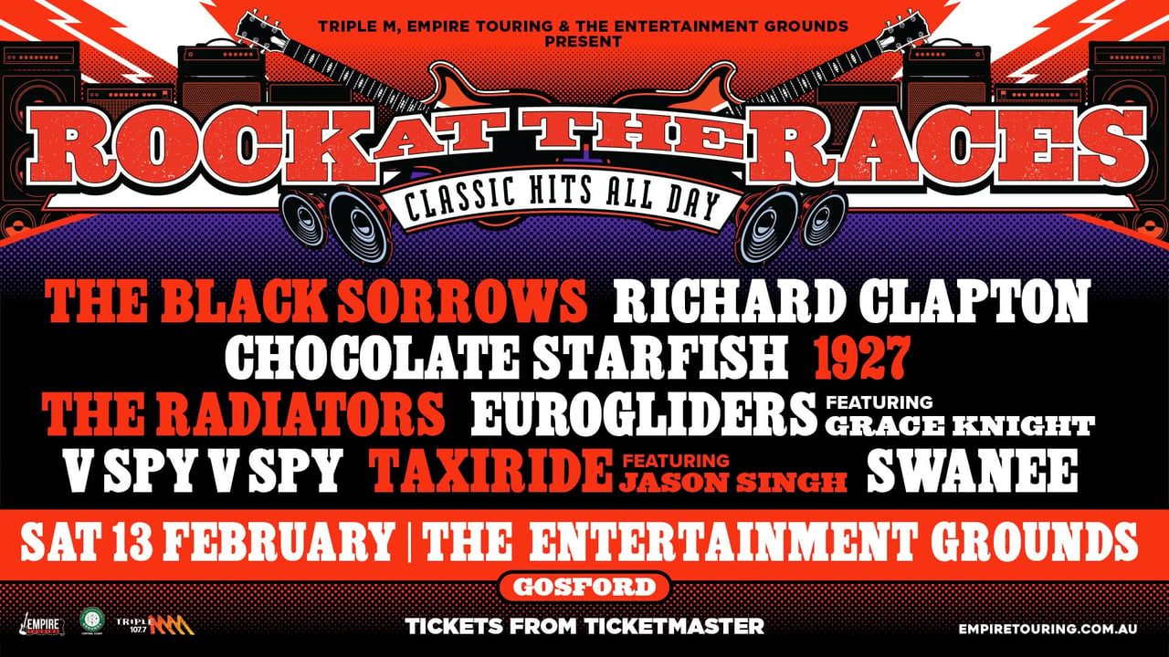 🎸 ROCK AT THE RACES ⚡🏇 Saturday 13th February