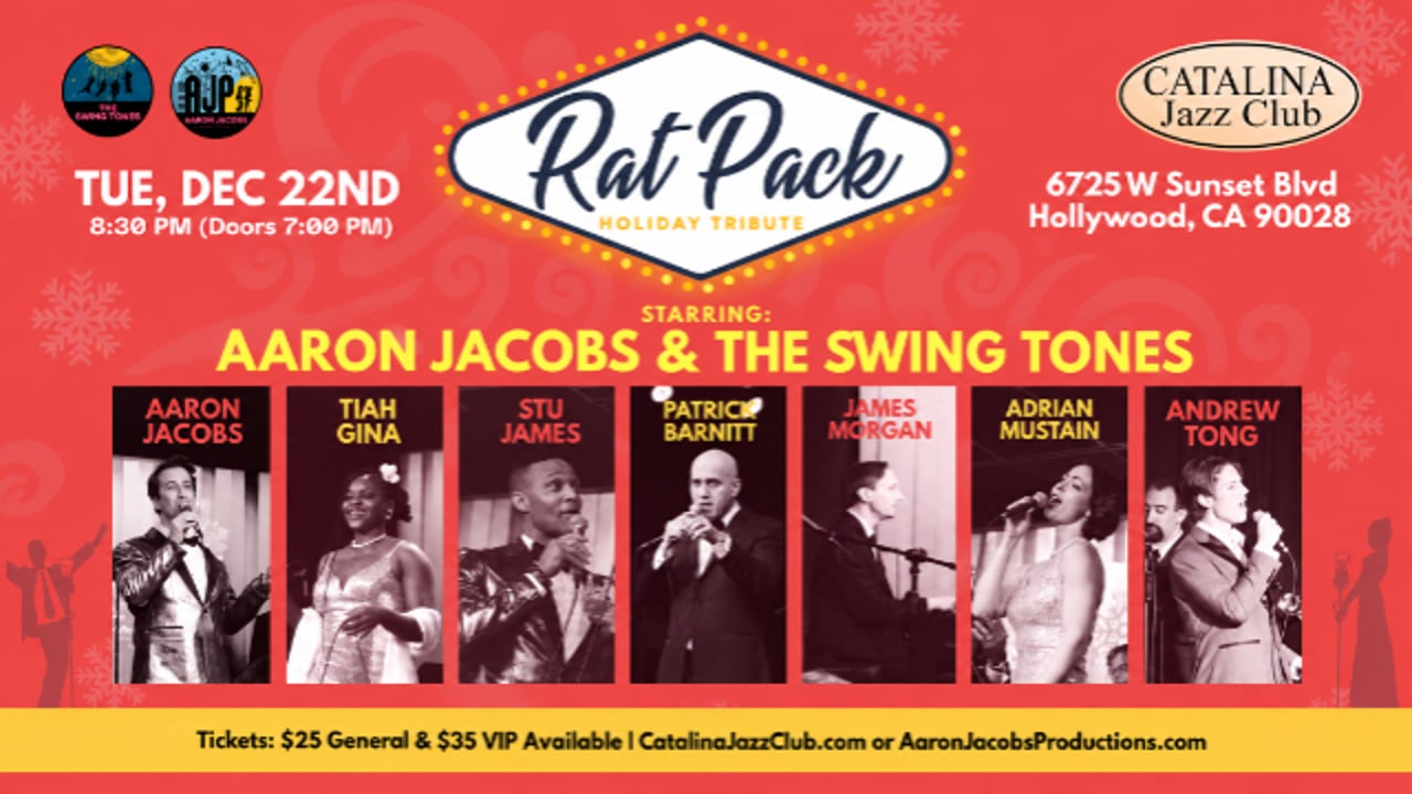 Rat Pack Holiday Tribute Starring: Aaron Jacobs & The Swing Tones