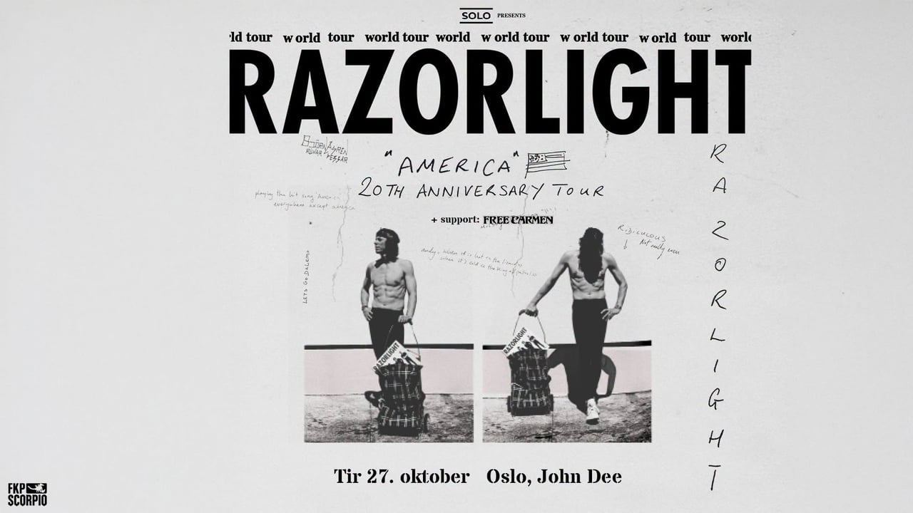 Razorlight: «America» 20th Anniversary Tour // John Dee // Pres. av FKP Scorpio