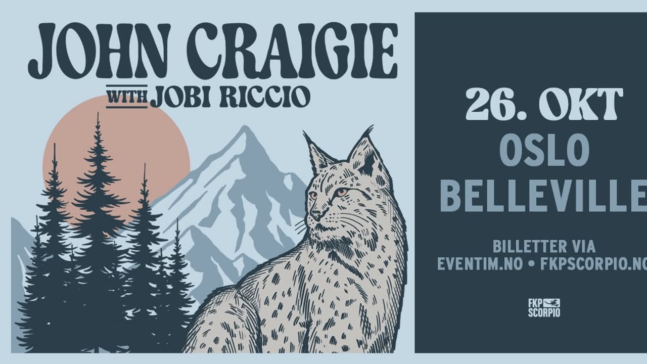 John Craigie + special guest: Jobi Riccio / Belleville / Pres. av FKP Scorpio