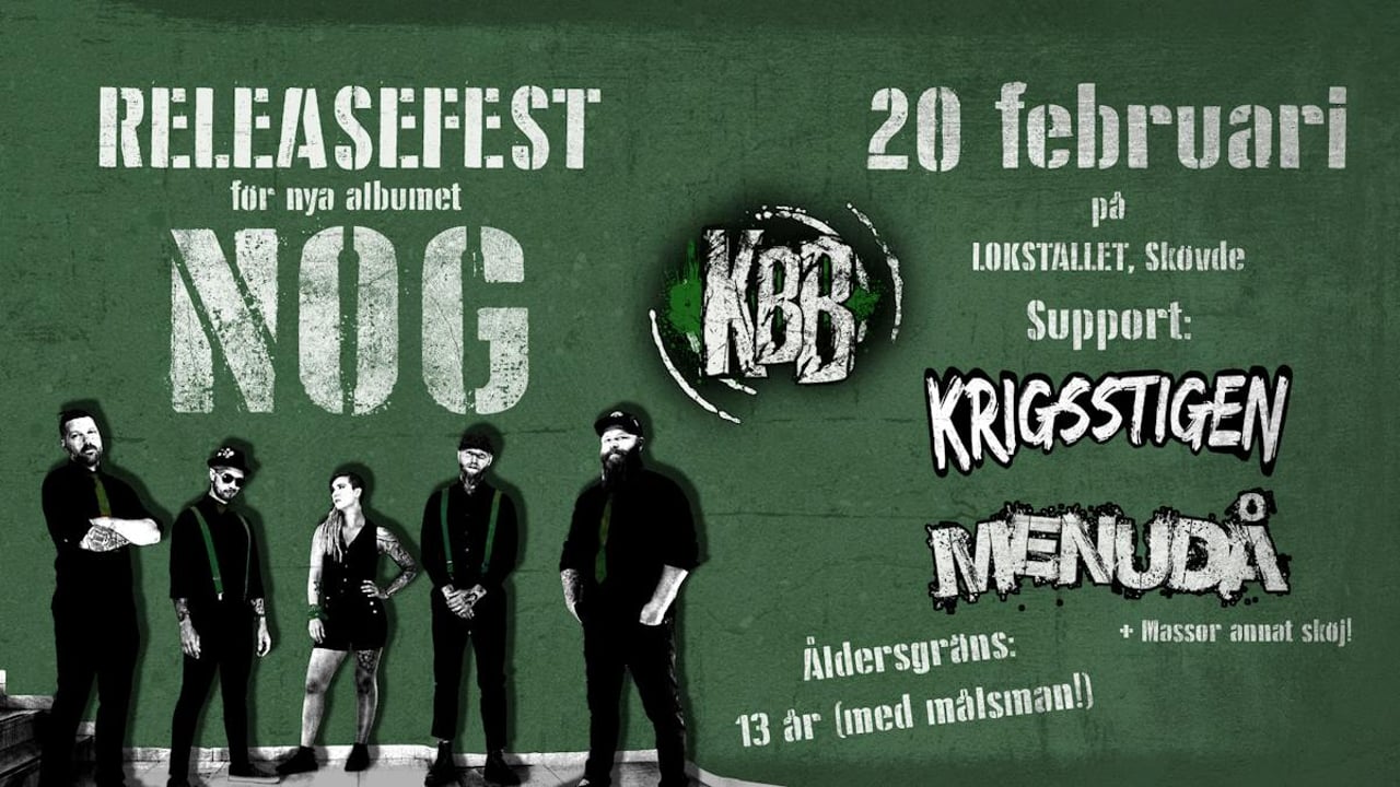RELEASEFEST - Kardborrebandet (Support: Krigsstigen + MENUDÅ)