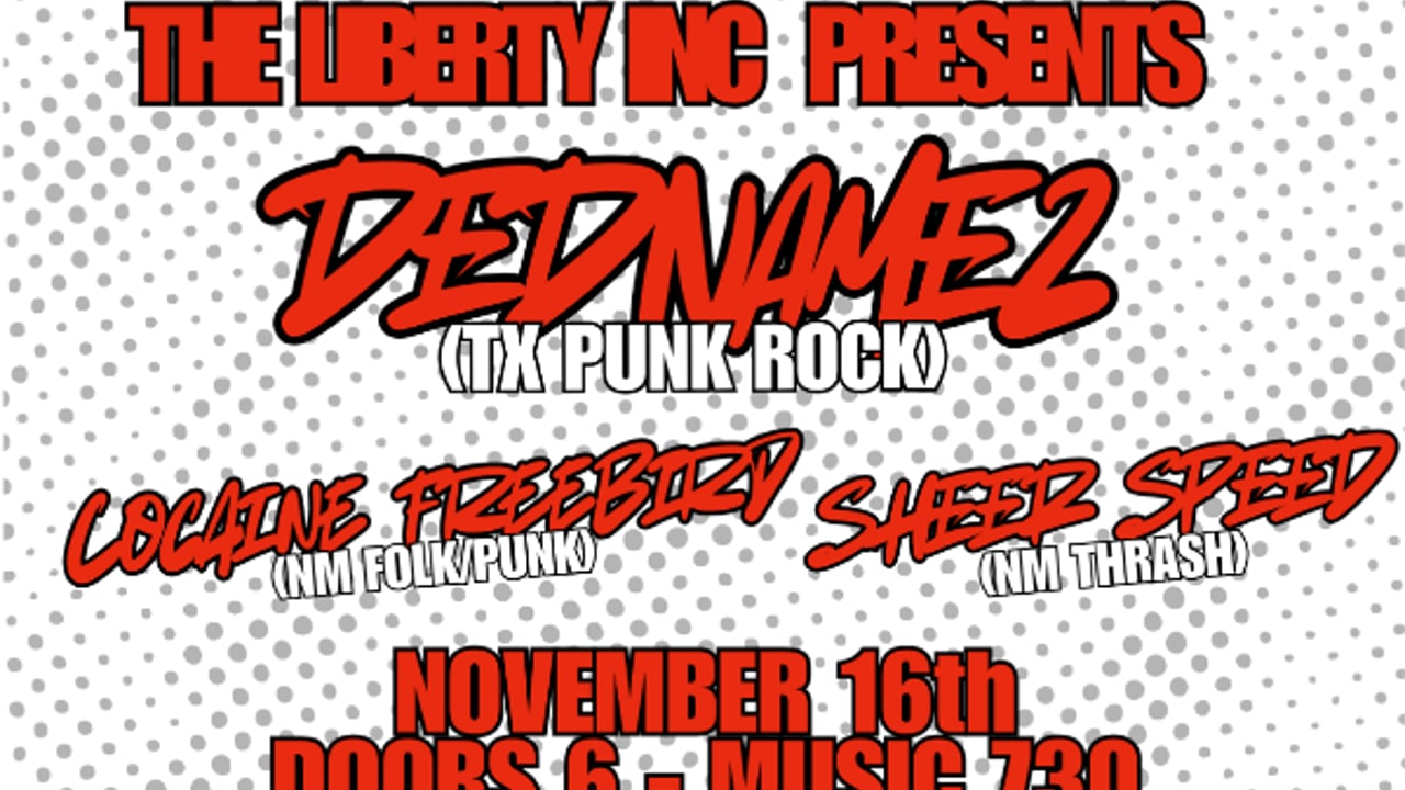 Metal Monday - Dednamez, Cocaine Freebird & Sheer Speed