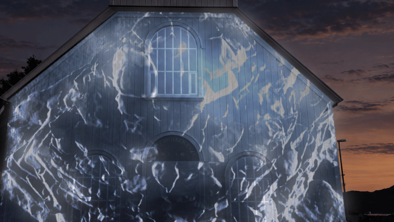 Ljósalistaverk í Fjarðabyggð (með Mercury Maze)