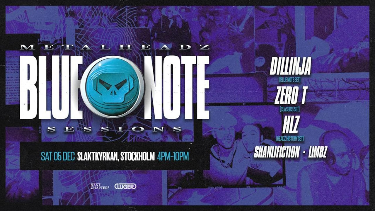 Metalheadz Blue Note Sessions: Dillinja + Zero T + HLZ | Slaktkyrkan