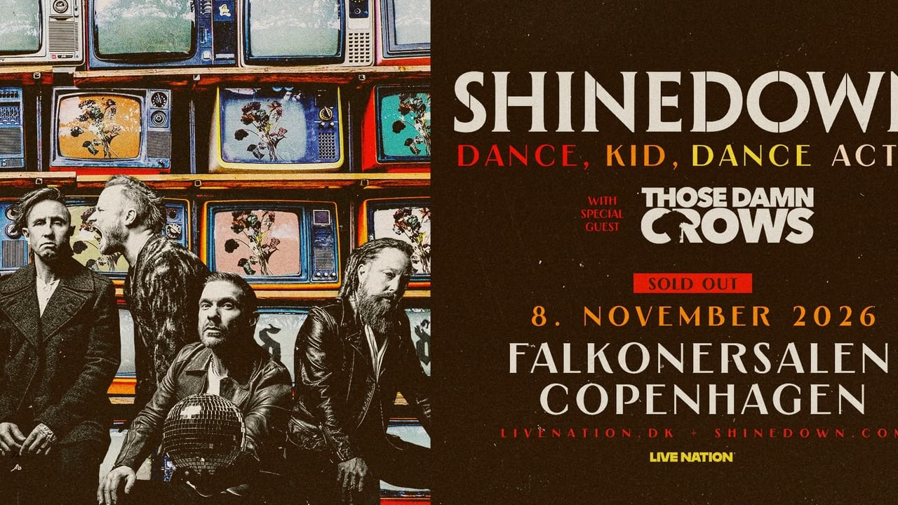 Shinedown [Support: Those Damn Crows] // Falkonersalen // 8. november 2026 // VENTELISTE