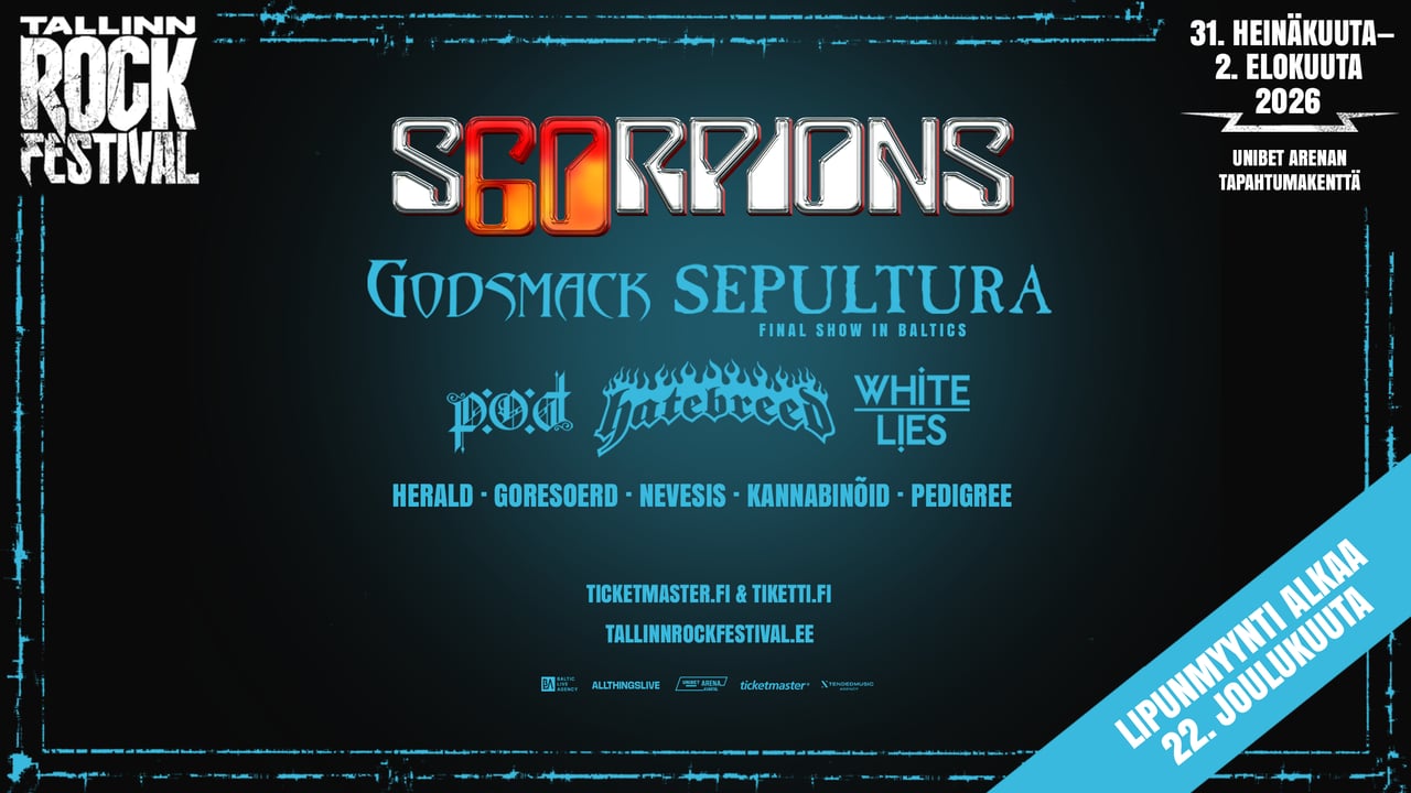 Tallinn Rock Festival 2026 / Friday 31.7