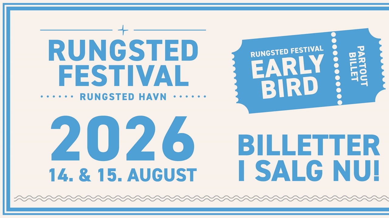 RUNGSTED FESTIVAL 2026 – 14. & 15. AUGUST - PARTOUT