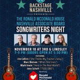 Backstage Nashville Presents: The Ronald McDonald House Nashville Associate Board Songwriters Night