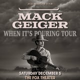 MACK GEIGER: WHEN IT'S POURING 2026 TOUR