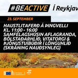 Sameiginleg haustlitaferð á Þingvelli (skráning nauðsynleg) #BeActive