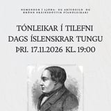 Tónleikar í tilefni Dags íslenskrar tungu