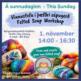 Söguhringur kvenna - Felted soap workshop