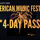 **FOUR DAY PASSES** 43rd American Music Festival