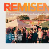 🎉 REMISEN RULLER – Musik. Mad. Mennesker. 12., 13., 14., 15. august 2026