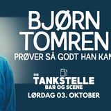 Bjørn Tomren prøver så godt han kan på Die Tankstelle